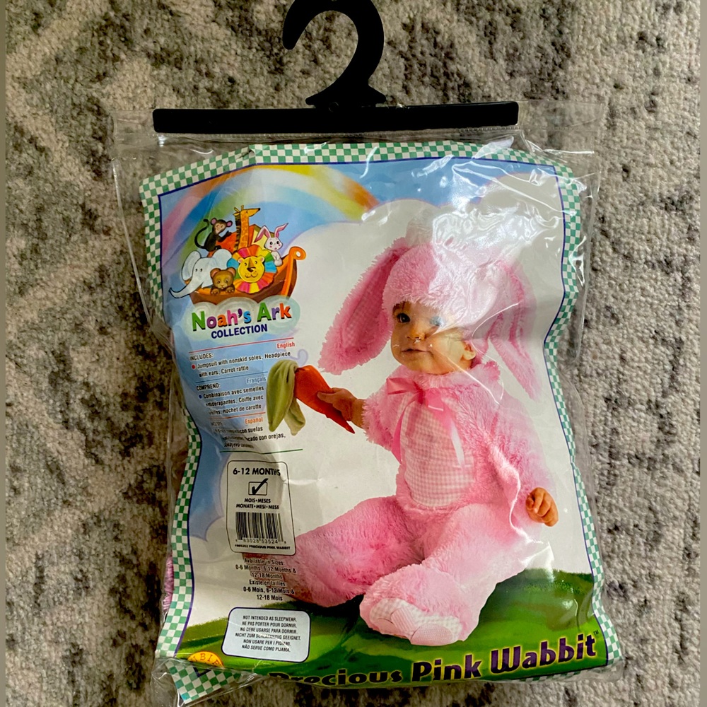 Noah's Ark Collection 6-12 Months Precious Pink Wabbit Bunny Costume.